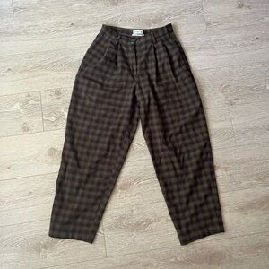 Urban Outfitters Vintage Inspired High Rise Plaid Trousers - US 4
